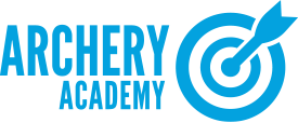 Archery Academy logo in blue